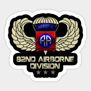 Proud U.S 82nd AIRBORNE Division Veteran Vintage Sticker